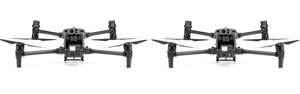 DJI M30 Series drones pictured. DJI M30 and DJI M30T.